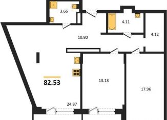 Продам 2-комнатную квартиру, 82.5 м2, Воронежская область, Электросигнальная улица, 9Ак2