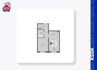 Продажа 2-ком. квартиры, 41.1 м2, Кировская область, Нагорная улица, 14