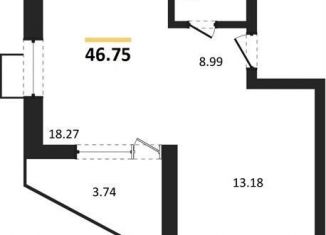 Продается двухкомнатная квартира, 46.8 м2, Воронеж, Железнодорожный район, набережная Чуева, 7