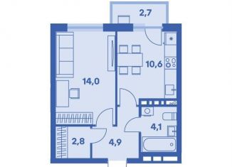 Продаю 1-комнатную квартиру, 37.2 м2, Пермь