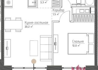 Продается 1-ком. квартира, 41.4 м2, Москва, Даниловский район, Дубининская улица, вл59к2