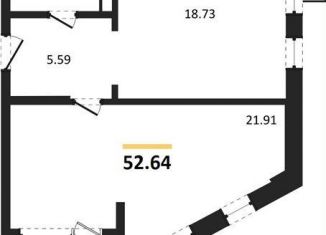 Однокомнатная квартира на продажу, 52.6 м2, Воронеж, набережная Чуева, 7, Железнодорожный район