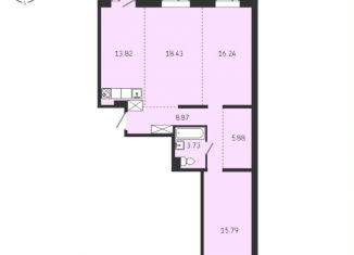 3-ком. квартира на продажу, 82.8 м2, Иркутск, Советская улица, 115/1, Правобережный округ