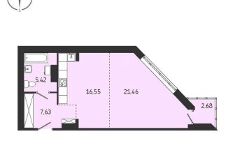 Продам квартиру студию, 51.1 м2, Иркутская область, Советская улица, 115/1