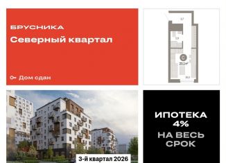 Квартира на продажу студия, 23.1 м2, Екатеринбург, переулок Ритслянда, 11