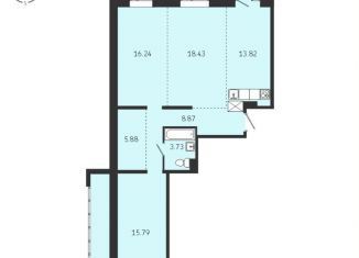 Продаю трехкомнатную квартиру, 82.8 м2, Иркутск, Советская улица, 115/1, Правобережный округ