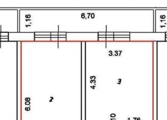 Продаю однокомнатную квартиру, 43 м2, Краснодар, улица Евгении Жигуленко, 7к1, ЖК Радуга