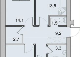 Продам 3-комнатную квартиру, 73.1 м2, Вологодская область, Окружное шоссе, 39