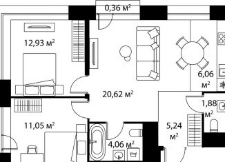 Продажа 2-ком. квартиры, 62.6 м2, Москва, метро Чертановская