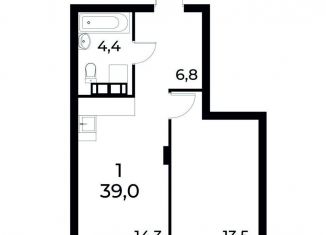 Продам 1-ком. квартиру, 38.8 м2, Нижний Новгород, Сормовский район, улица Коперника