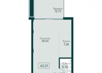 Продажа 2-ком. квартиры, 65.2 м2, поселок городского типа Массандра, улица Мухина, 17А