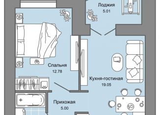 Продается 2-ком. квартира, 44 м2, Ульяновск, ЖК Центрополис, жилой комплекс Центрополис, 5