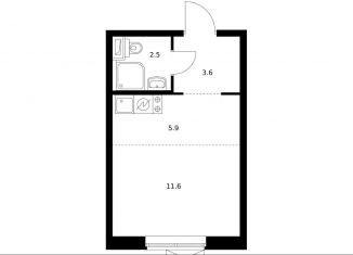 Продается квартира студия, 23.5 м2, Москва, Кавказский бульвар, 51к2, метро Кантемировская