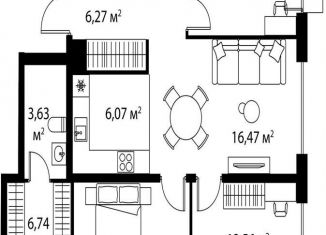 Трехкомнатная квартира на продажу, 81.1 м2, Москва, метро Каширская