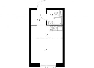 Квартира на продажу студия, 21.6 м2, Москва, Кавказский бульвар, 51к2, метро Кантемировская