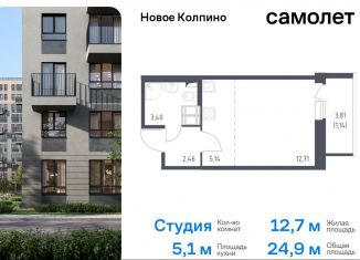 Продаю квартиру студию, 24.9 м2, Санкт-Петербург, жилой комплекс Новое Колпино, к39