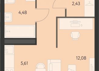 Продаю квартиру студию, 30.2 м2, Свердловская область, улица Краснолесья, 94с2