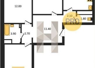 Продам 3-ком. квартиру, 80.4 м2, Воронеж, улица Загоровского, 9/1