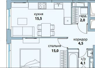 Продается 1-комнатная квартира, 41 м2, Москва, ЮВАО