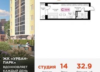 Продажа квартиры студии, 32.9 м2, Тверь