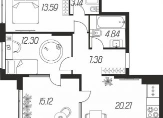 Продаю 2-комнатную квартиру, 76.6 м2, Тула