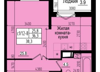 Продажа квартиры студии, 38.3 м2, посёлок Парголово, Ольгинская дорога, 3/20