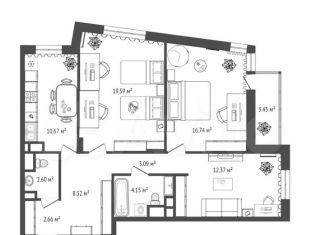 Продается 3-комнатная квартира, 81.7 м2, Владимирская область