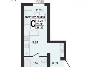 Продаю квартиру студию, 28.3 м2, Муром