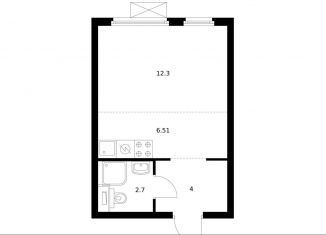 Продается квартира студия, 25.5 м2, Москва, ЮВАО