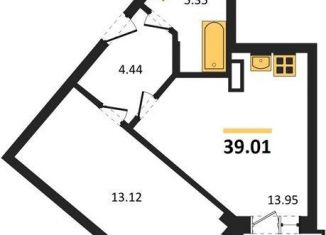 Продается однокомнатная квартира, 39 м2, Воронеж, Электросигнальная улица, 9Ак2, Коминтерновский район