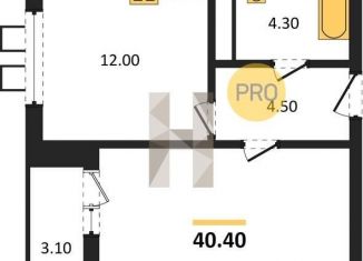 Продается 1-ком. квартира, 40.4 м2, Воронеж, Центральный район, улица Шишкова, 140Б/6