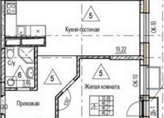 Продажа однокомнатной квартиры, 46.3 м2, Воронеж, Железнодорожный район, набережная Чуева, 7