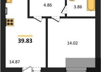 1-комнатная квартира на продажу, 39.8 м2, Отрадненское сельское поселение