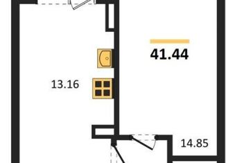 Продам 1-комнатную квартиру, 41.4 м2, Воронеж, Электросигнальная улица, 9Ак2, Коминтерновский район