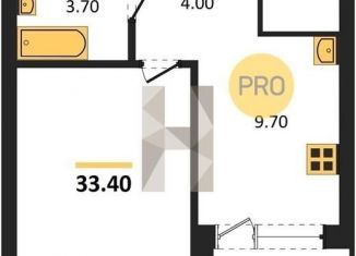 Продам 1-ком. квартиру, 33.6 м2, Воронежская область