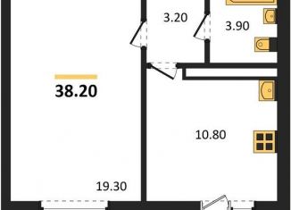 Продается однокомнатная квартира, 38.2 м2, Воронеж, улица Шидловского, 28