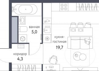 Продажа квартиры студии, 29 м2, Москва, Тагильская улица, 2к1, ЖК Сиреневый парк