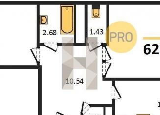 Продается двухкомнатная квартира, 62.9 м2, Ростов-на-Дону, Ленинский район