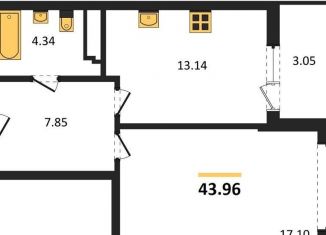 Продажа 1-комнатной квартиры, 44 м2, Воронеж, Центральный район