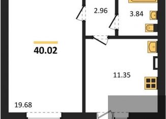 Продается однокомнатная квартира, 40 м2, Воронежская область