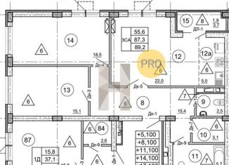 Продажа 2-ком. квартиры, 89.2 м2, Воронеж, Центральный район, улица Загоровского, 9/2