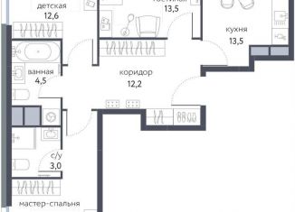 Продается 3-ком. квартира, 75.3 м2, Москва, Тагильская улица, 2к1