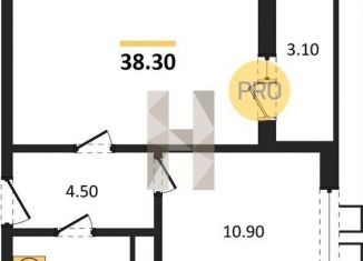 Продается 1-комнатная квартира, 38.3 м2, Воронеж, улица Шишкова, 140Б/6, Центральный район