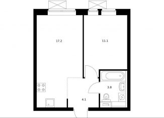 Продается однокомнатная квартира, 35.6 м2, Москва, Очаковское шоссе, 5к4