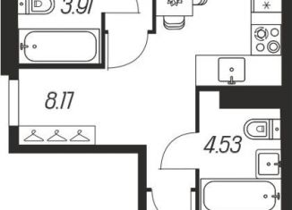 2-ком. квартира на продажу, 60.3 м2, Тула