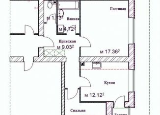 Продажа 2-ком. квартиры, 60.5 м2, Ярославль, улица Маланова, 23, Красноперекопский район