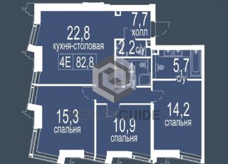 4-ком. квартира на продажу, 82.9 м2, Москва, ЮЗАО, Большая Черёмушкинская улица, 25с14