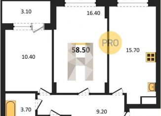 Продажа 2-комнатной квартиры, 57.9 м2, Воронеж, Железнодорожный район