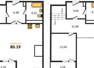 Продается однокомнатная квартира, 80.2 м2, Воронеж, Центральный район, Московский проспект, 132