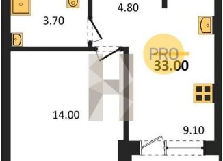 Продажа 1-ком. квартиры, 33.8 м2, Воронежская область